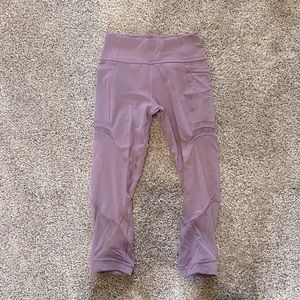 Lululemon Limited edition purple Capri leggings